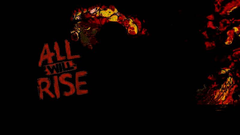 游戏场景截图，一位身穿西装的角色正站在投影屏幕前进行激烈辩论，周围漂浮着能量粒子特效