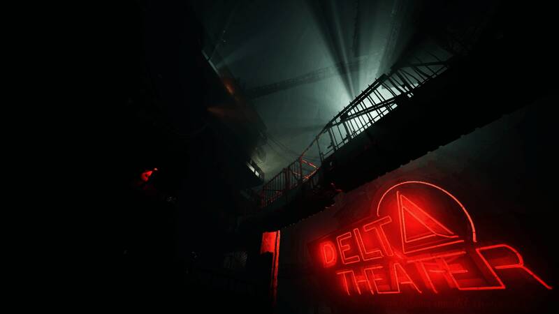 游戏中的梦境场景，色彩斑斓却充满诡异气息