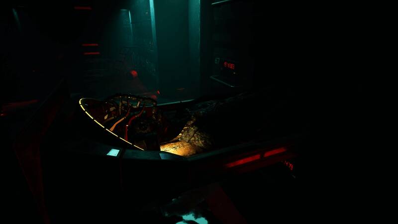 角色遭遇未知生物，画面呈现高度紧张时刻