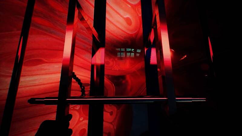 游戏主菜单界面概念图，整体风格神秘且带有恐怖元素