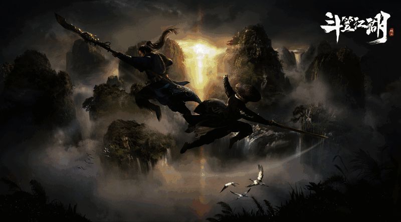 游戏全景画面，展现恢弘的古代城市与自然风光