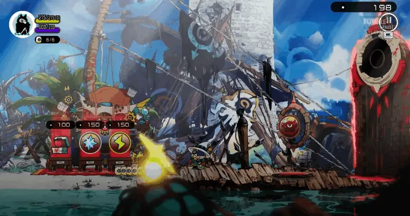 《Ratatan》战斗画面截图，展现百人军团齐舞作战的壮观场面