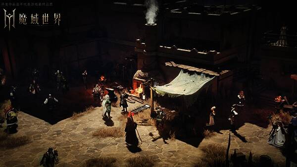 《魔域世界》战斗画面，角色释放XP技能特效炫目