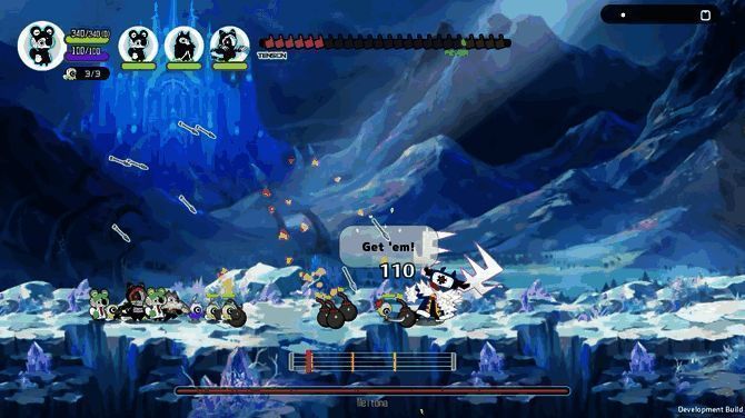 游戏内角色技能释放时的特效展示画面