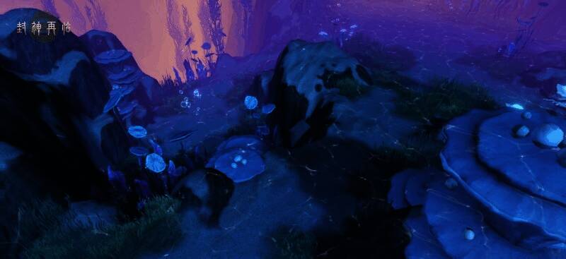 探龙渊战斗画面，角色手持武器面对妖物，背景为深邃洞窟场景