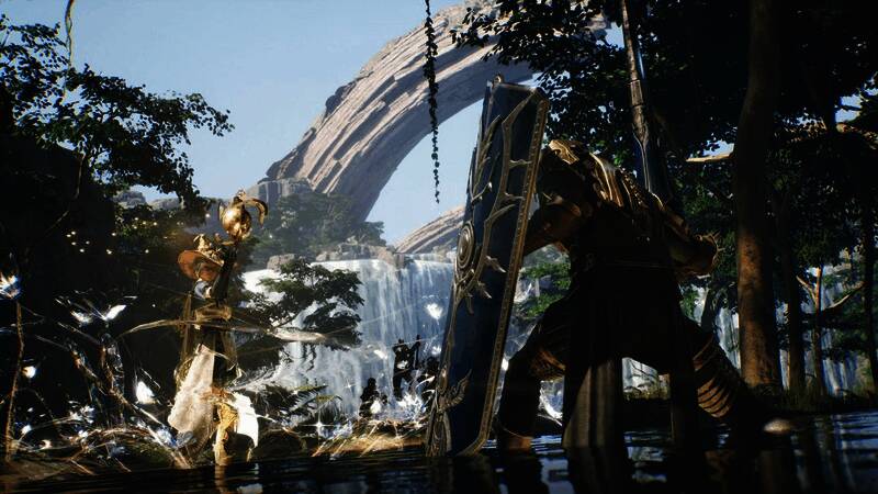 时空奥德赛游戏场景展示，广阔草原与远处的神秘遗迹