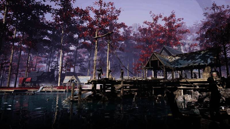 游戏角色施展技能特效，时间停滞效果清晰可见