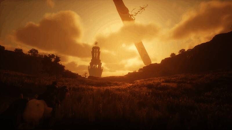 游戏地图缩略图，显示多个不同生态环境区域分布