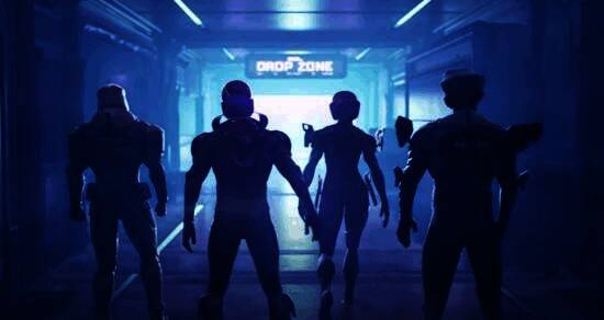 《分裂之门2》游戏场景截图，未来都市风格地图展现高科技战场