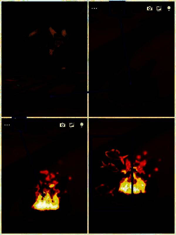 角色手持火把照亮漆黑洞穴内部