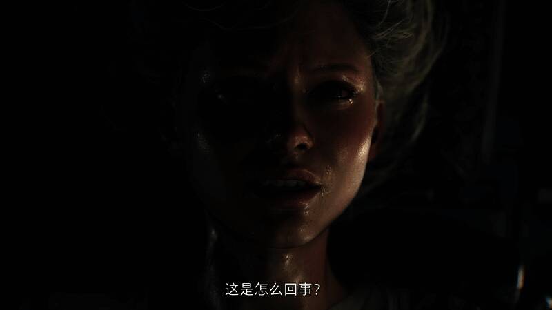 爆炸特效画面，火光冲天，碎片飞溅，主角正从废墟中逃离