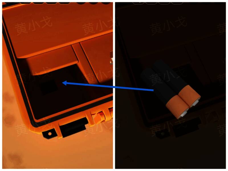 成功开启的行李箱内部结构展示