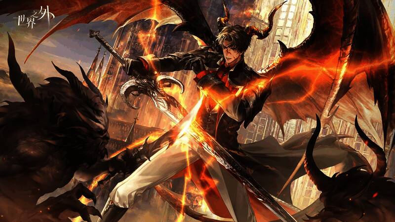 柏源站在高处俯视主角，神情傲慢