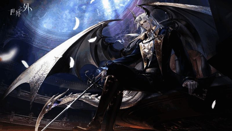 夏萧因坐在王座上，目光深邃