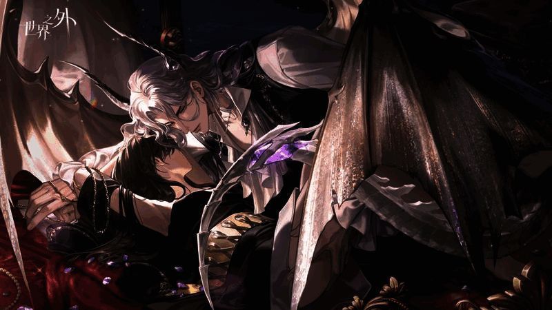 夏萧因轻抚主角脸颊，画面暧昧紧张