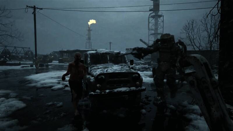 废弃房屋内部细节丰富，桌上散落着神秘笔记和道具