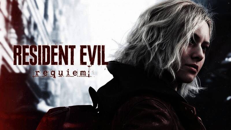 《生化危机9：安魂曲》游戏场景截图，浣熊市废墟中弥漫着紧张氛围