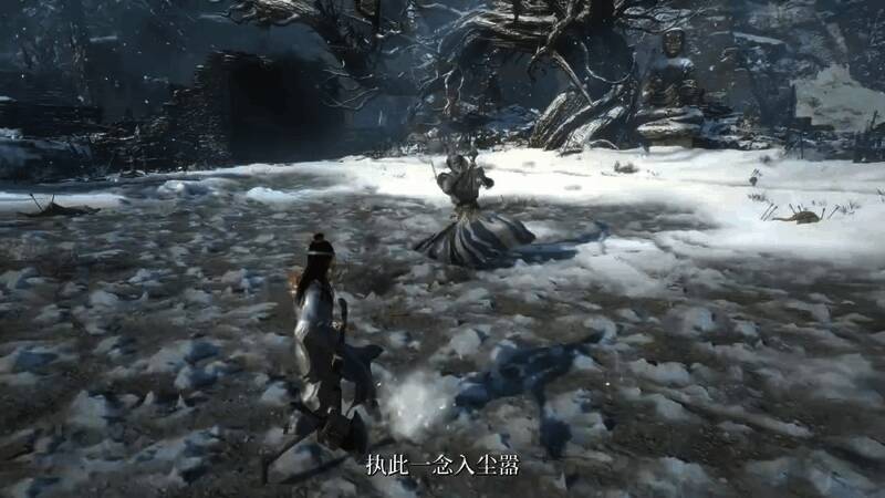 战斗场景特写，主角施展连招对抗怪物，技能特效华丽，气氛紧张刺激