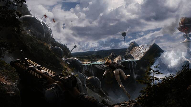 团队合作战斗画面，多名玩家协同对抗巨型Boss，场面宏大