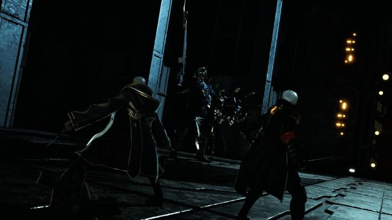 角色特写镜头，面部细节刻画精细，眼神中透露出坚毅与决心