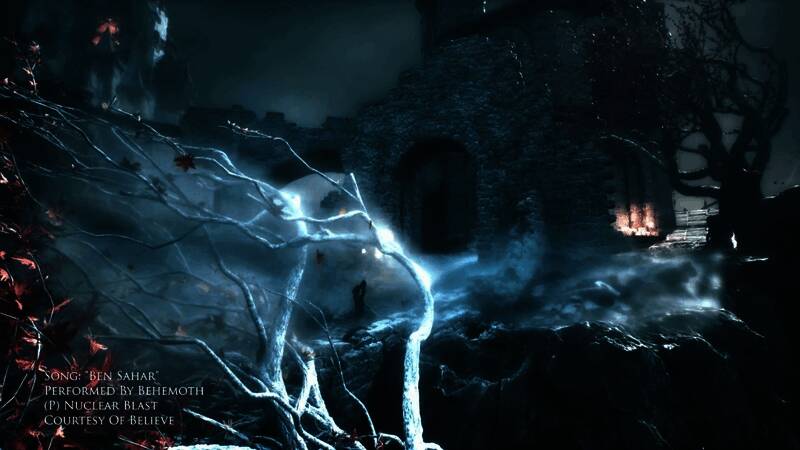 角色在废墟中穿梭，背景光影交错，展现末世美学风格