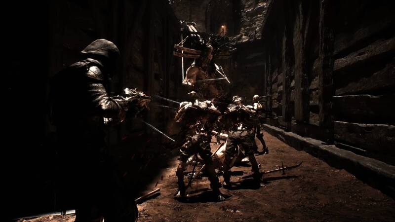 高耸入云的遗迹建筑，阳光透过裂缝洒落，营造出神秘氛围