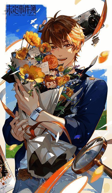 夏彦与玩家在雪景中相拥的场景，氛围甜蜜温馨