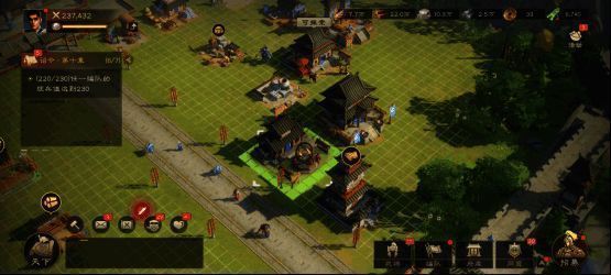 玩家可自由摆放建筑，主城布局多样，风格各异