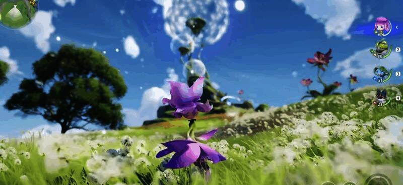 玩家操控角色使用“大眼盔”探测能力，地面闪烁出金属宝箱的位置标记