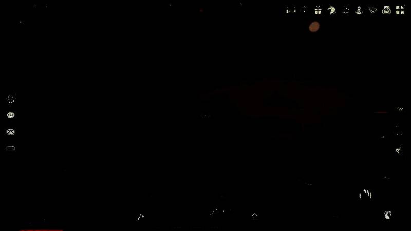 玩家骑乘飞龙翱翔天际，周围环绕着其他魔幻生物