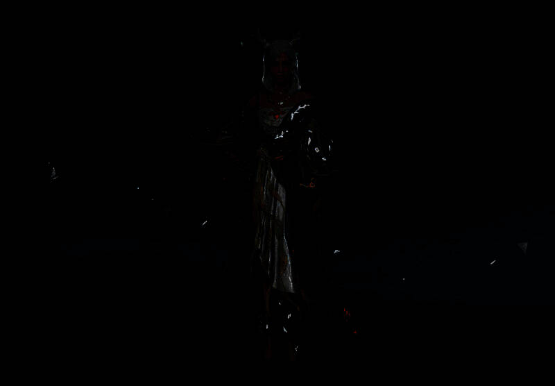 《星球：重启》灵·瑶鹿祈泽女款时装展示图，细节精美，光影交错