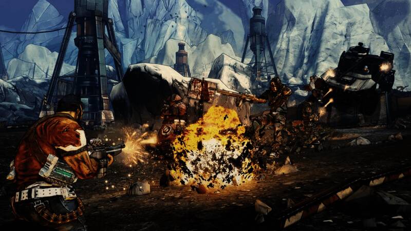 四人小队组队作战画面，团队配合对抗巨型Boss