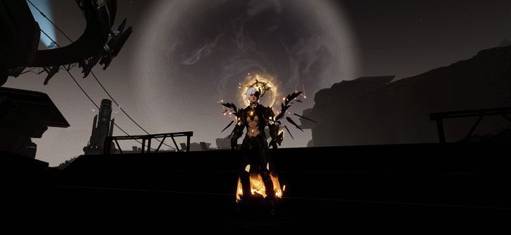 神辉圣翼男款背包战斗状态特效展示