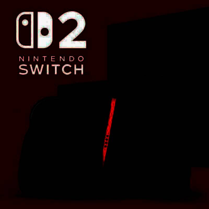 Nintendo Switch 2主机正面展示图，银灰色机身设计简洁现代