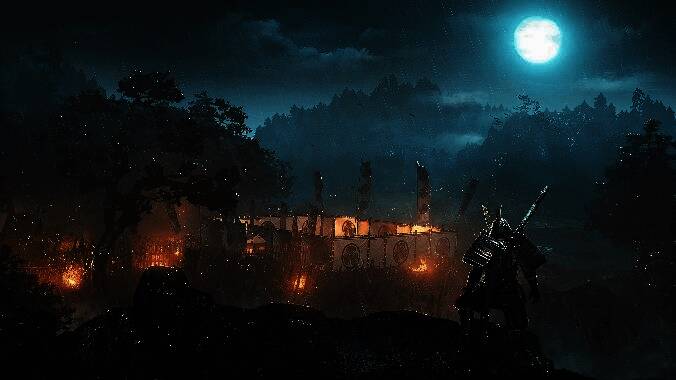 武士风格战斗演示，招式华丽，动作流畅