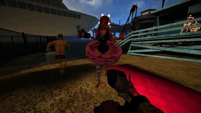 《脑损伤》新DLC宣传图，阳光洒落的游戏世界