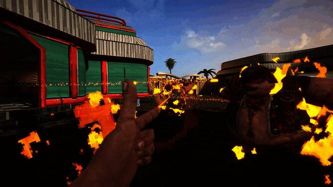 游戏内激烈战斗画面，角色使用新型武器展开狂暴攻击