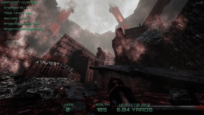 角色背靠墙壁警戒，背景是破败的城市建筑环境