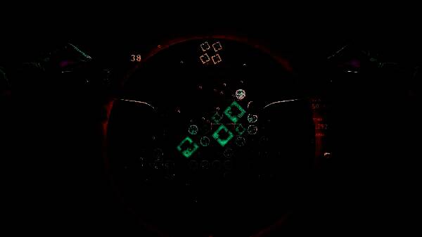 游戏实机画面展示绚丽光影效果与动态方块设计