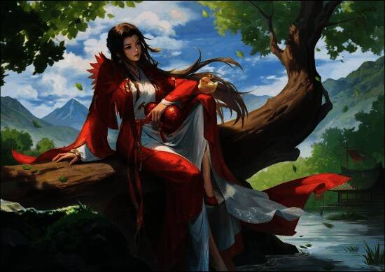 庞凤衣角色原画设计图