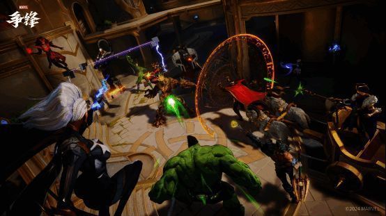 游戏中不同英雄角色的技能展示界面，界面显示各属性数值条形图