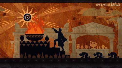 酷似爱莉希雅的角色现身，身穿优雅战袍，眼神坚定