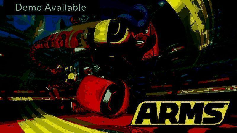 ARMS游戏角色对战场景，拳拳到肉的战斗特效