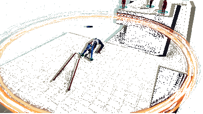 动态展示士兵躲避攻击的搞笑动作