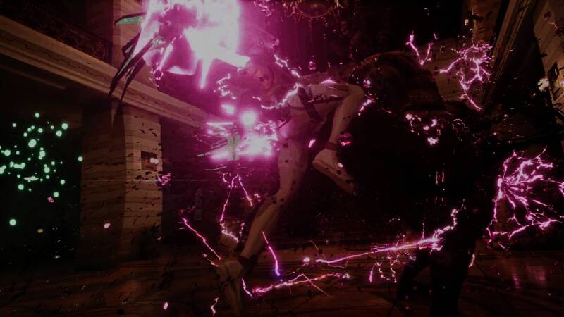 罗密欧与敌人在亚空间中展开激烈战斗，背景呈现扭曲的时空效果