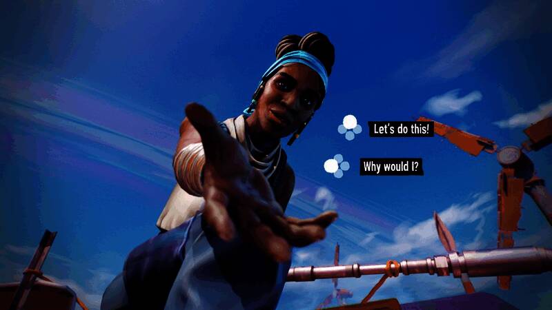 游戏LOGO特写，Tides of Tomorrow字样下方波浪翻涌如心跳般律动