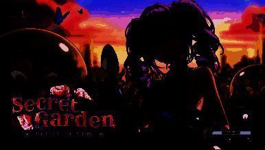 活动界面截图，展示SECRET GARDEN活动主视觉图