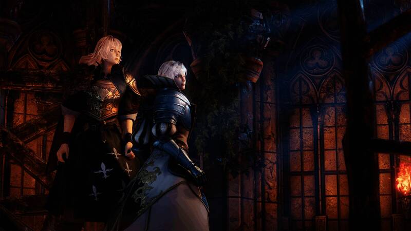 角色挥舞巨剑对抗巨型Boss的激烈战斗场景