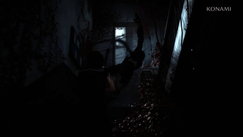 小镇街景还原复古日本风情，但整体氛围阴森压抑