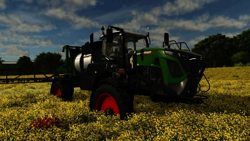 多款农机整齐排列的游戏截图，展示细节设计